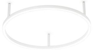 IDEAL LUX Plafoniera a LED Oracle Slim, Bianco / Opale, Soggiorno / Sala da pranzo, Alluminio, Moderno, Plafoniera LED