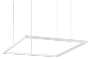 IDEAL LUX Lampada LED a sospensione Ideal Lux Oracle Slim 70 x cm bianco 3.000 K Square, Bianco / Opale, Soggiorno / Sala da pranzo, Alluminio, Moderno