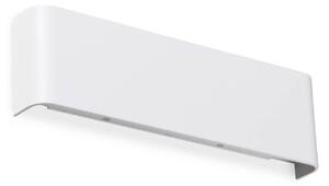 IDEAL LUX Applique da parete a LED Delta, Bianco / Opale, Soggiorno / Sala da pranzo, Alluminio, Moderno, Applique a LED
