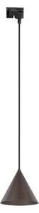 Lampadario su filo per sistema a binario CONO 1xE27/15W/230V nero/marrone
