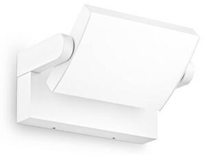 IDEAL LUX Applique da esterni a LED Swipe, Bianco / Opale, Metallo, Moderno, Applique LED da esterni