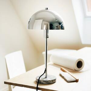 Dyberg Larsen Lampada da tavolo di design Stockholm, Cromo / Argento, Soggiorno / Sala da pranzo, Pietra, Design, Lampada da tavolo