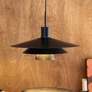 Dyberg Larsen Lampada a sospensione Kay, dimmerabile, Nero, Soggiorno / Sala da pranzo, Metallo, Design, Lampada a sospensione