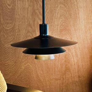 Dyberg Larsen Lampada a sospensione Kay, dimmerabile, Nero, Soggiorno / Sala da pranzo, Metallo, Design, Lampada a sospensione
