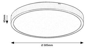 Rabalux 71426 - Plafoniera LED da bagno ALENZO LED/18W/230V IP44 bianco