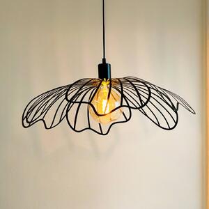 Dyberg Larsen Lampada a sospensione Blumen, dimmerabile, Nero, Soggiorno / Sala da pranzo, Metallo, Design, Lampada a sospensione