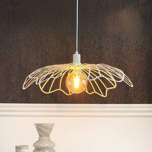 Dyberg Larsen Lampada a sospensione Blumen, dimmerabile, Bianco / Opale, Soggiorno / Sala da pranzo, Metallo, Design, Lampada a sospensione