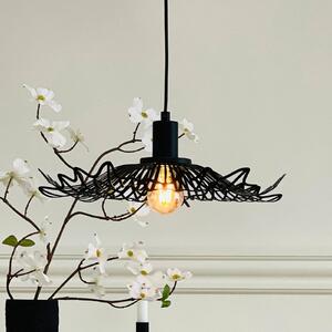 Dyberg Larsen Lampada a sospensione Flora, dimmerabile, Nero, Soggiorno / Sala da pranzo, Metallo, Design, Lampada a sospensione