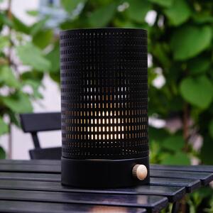Dyberg Larsen Lampada da tavolo di design Mesh, dimmerabile, Nero, Soggiorno / Sala da pranzo, Metallo, Design, Lampada da tavolo