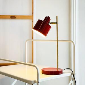 Dyberg Larsen Lampada da tavolo Ocean, Rosso, Soggiorno / Sala da pranzo, Metallo, Design, Lampada da tavolo
