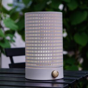 Dyberg Larsen Lampada da tavolo di design Mesh, dimmerabile, Bianco / Opale, Soggiorno / Sala da pranzo, Metallo, Design, Lampada da tavolo