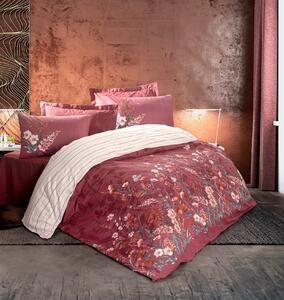 Feminen Matrimoniale Set Copripiumino Vina Bordeaux