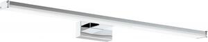 Applique Moderna Pandella 1 Media Led Alluminio Cromo E Argento