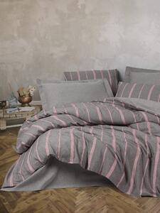Ribbed Matrimoniale Set Copripiumino Barisan Grigio