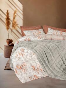Trim Matrimoniale Kürk Battaniyeli Set Copripiumino Suave Grigio