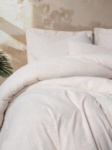 Cotone Lino Matrimoniale Set Copripiumino Basic Beige
