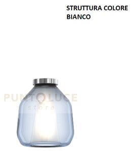 Plafoniera bianco vetro beta blu 1176bi-pl1 beta-bl