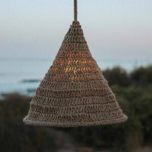 Newgarden Lampada a sospensione Maro, naturale, alghe marine, Ø 30 cm, IP44 dimmerabile, Legno chiaro, Legno, Scandinavo
