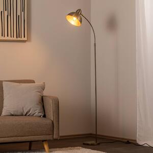 Lampada da terra Varzan Opviq, Ottone / Oro, Soggiorno / Sala da pranzo, Metallo, Lampada da terra