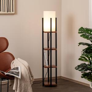 Lampada da terra Shelf Opviq, Nero, Soggiorno / Sala da pranzo, Metallo, Moderno, Lampada da terra