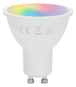 Aigostar - LED RGBW Lampadina dimmerabile GU10/4,8W/230V 3000K + telecomando