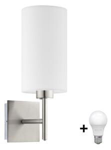 Eglo - Applique a LED TUNJA 1xE27/60W/230V cromo opaco/bianco