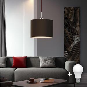 Eglo - Lampadario LED a sospensione con filo TUNJA 1xE27/60W/230V marrone