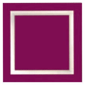 Plafoniera Contemporanea Square Metallo Magenta Led 48W