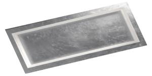 Plafoniera LED Square II 70x35cm con foglia d'argento