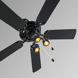 Ventilatore da soffitto nero - MISTRAL 42
