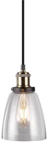 V-TAC VT-7140 Lampadario portalampada pendente E27 in vetro e metallo Ф140mm - sku 3735