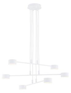 Sospensione Moderna Dharmaraja 6 Luci In Acciaio Bianco