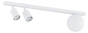 Plafoniera Minimal 3 Luci Vaishravana In Acciaio Bianco E14+Gu10