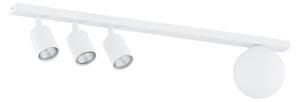 Plafoniera Minimal 4 Luci Vaishravana In Acciaio Bianco E14+Gu10
