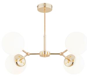 Lampadario on a pole FOTON 4xE14/40W/230V oro/bianco