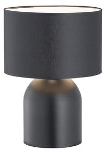 Lampada Da Tavolo Nordica Uma 1 Luce In Acciaio Nero