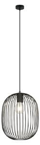 Sospensione Minimal Michizane 1 Luce In Acciaio Nero