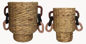 Set di 2 cestini in fibra naturale Natural
