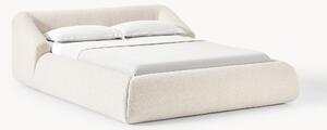 Letto imbottito in bouclé Sofia