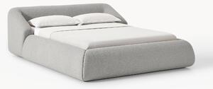 Letto imbottito in bouclé Sofia