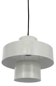 Dyberg Larsen lampada a sospensione Stoke, bianco stucco, Ø 20 cm, metallo