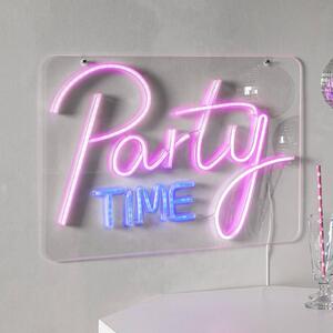 STAR TRADING Applique a LED Party Time, rosa/bianco Plexiglas 48 x 36 cm USB