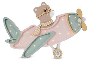 Little Lights: Lampada in Legno Vintage Aircraft Lamp Candy Sweet Bear