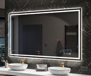 Specchio bagno retroilluminato LED L49 smart specchio per bagno con Stazione meteo Wi-Fi sinistra, Altoparlante Bluetooth