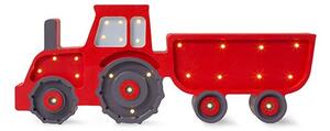 Lampada in Legno Tractor Lamp Red 20x50x5,5 cm - Little Lights