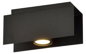 Plafoniera Moderna 1 Luce Persico In Acciaio Nero