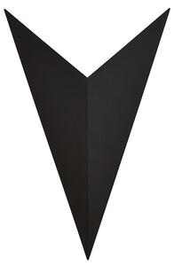 Applique Minimal Triangolare 1 Luce Indiretta Pavaka In Acciaio Nero