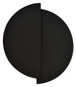 Applique Minimal Rotonda 1 Luce Indiretta Pavaka In Acciaio Nero