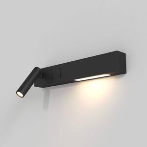 Maytoni Comodo Lampada a LED da parete, lampada da lettura, nero