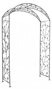 Arco decorativo bianco ossidato in Acciaio cm 135x47,5x230 - NARDI